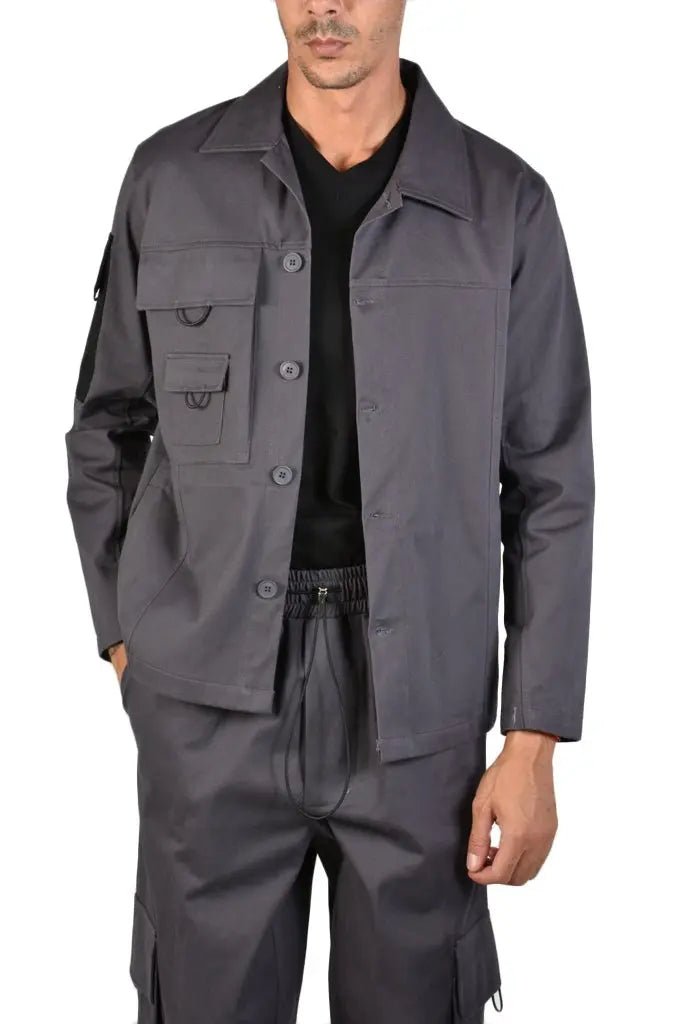 TR2ZX550023 grey Oversize shirt Jacket XAGON MAN