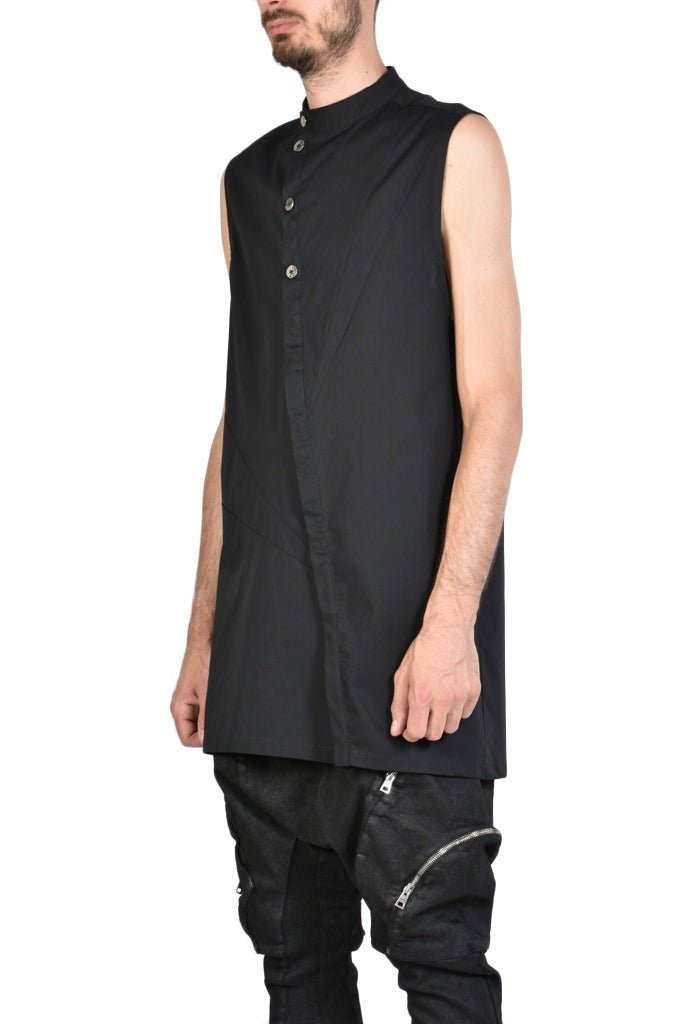 TR3B RISPOSTA23BLACKElevate your style with our captivating Cotton Stretch Regular Long Sleeveless Shirt. Crafted from high-quality cotton stretch fabric, this shirt offers both comfortShirtsLA HAINE INSIDE USTEPHRATR3B RISPOSTA23BLACK
