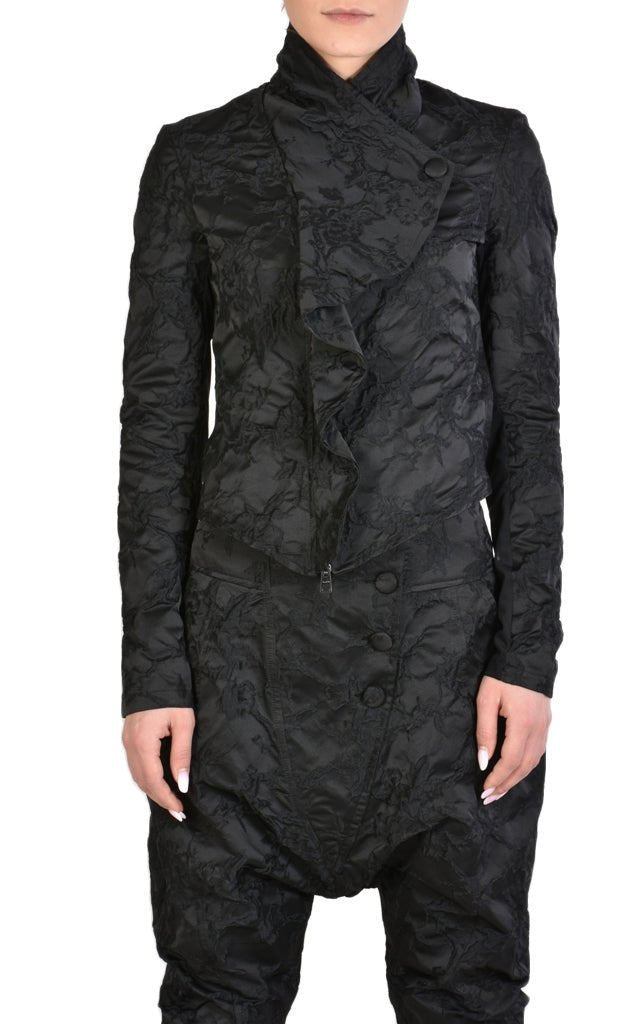 TR4B WILMINGTON23 BLACK asymmetric skinny jacket Apparel & Accessories LA HAINE INSIDE US